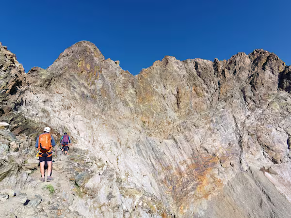 La cengia dal Passo dei Detriti
