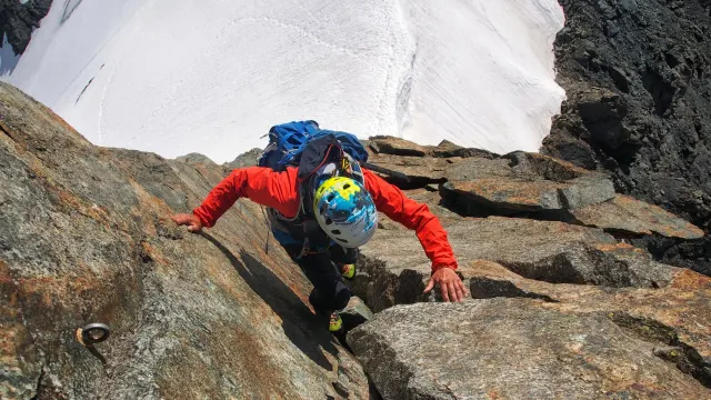 La paretina finale della Cima Piazzi