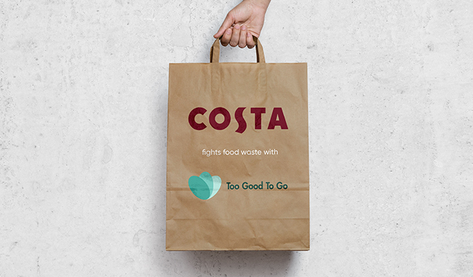 Too Good To Go Costa Coffee food bag