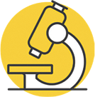 Microscope Studying the Benefits of Medical Cannabis. Illustration.