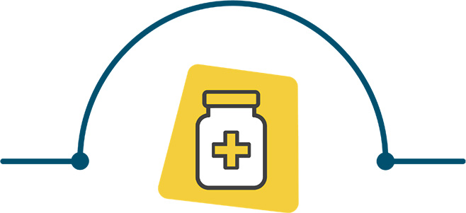 Flacon d’huile de cannabis séparant des paragraphes sur le cannabis médicinal. Illustration. Appareil mobile.