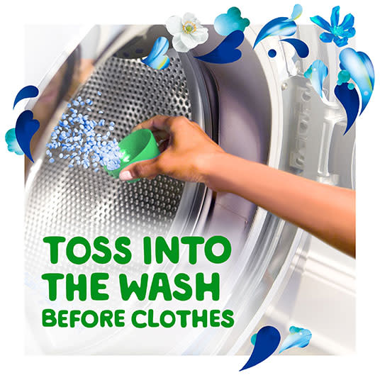 Toss Gain Blissful Breeze Fireworks Scent Booster into the wash before clothes