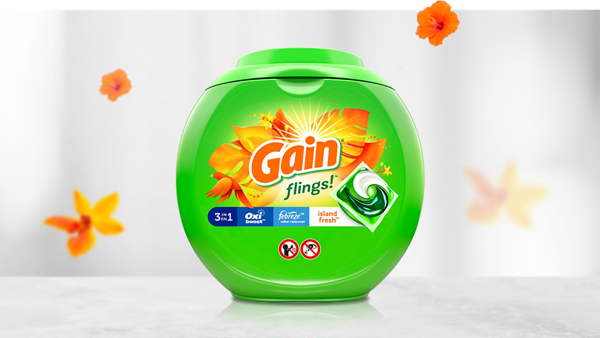 Gain Island Fresh Flings Laundry Detergent