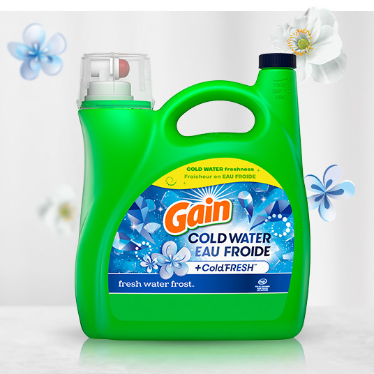 Bottle of Gain Fresh Water Frost Liquid Laundry Detergent