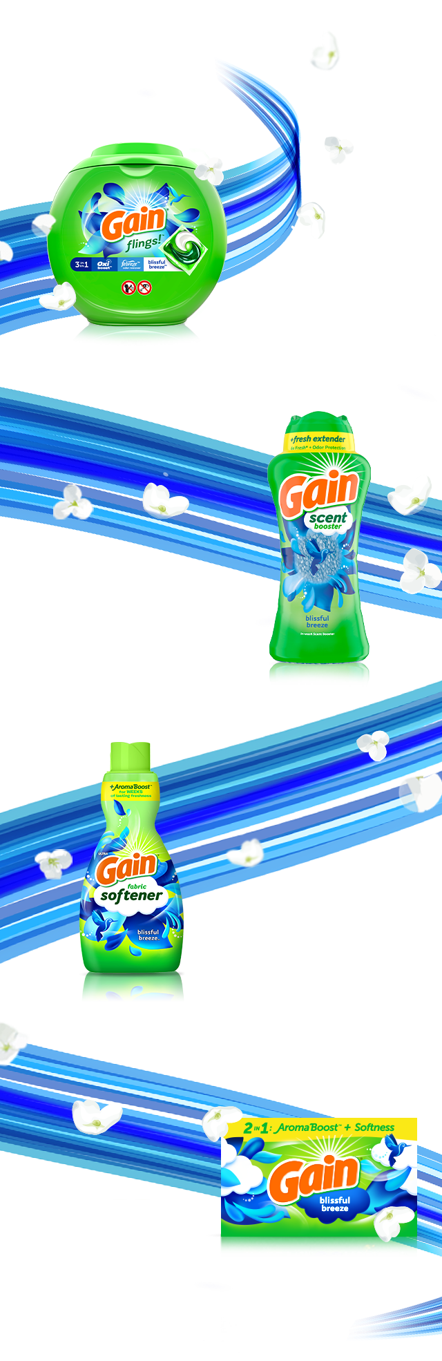 Blissful Breeze Fabric Softener | Gain