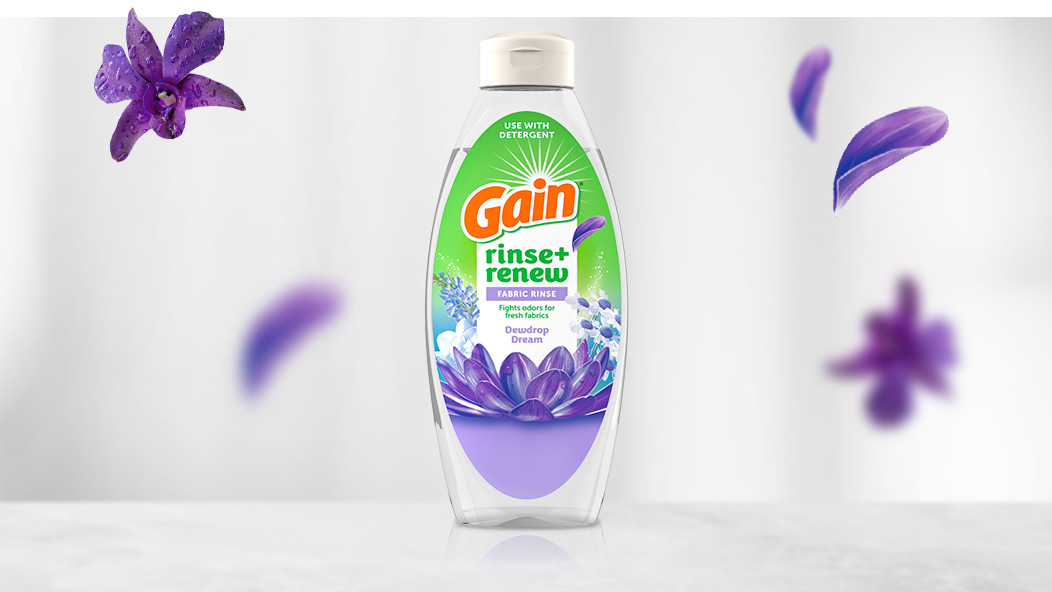 Pack of Gain Hibiscus Hula Rinse and Renew Fabric Rinse