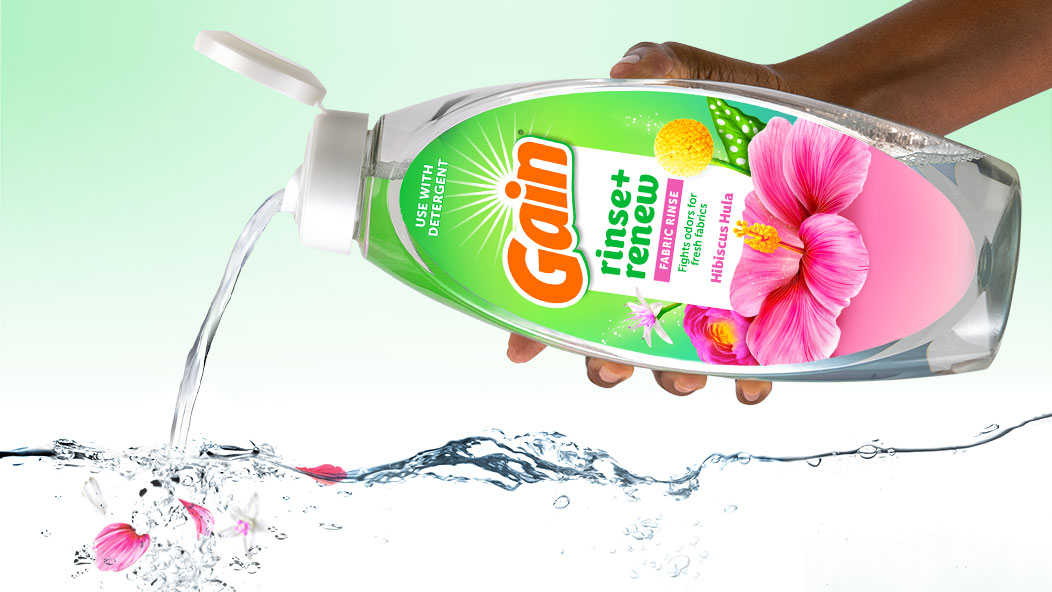 Hibiscus Hula Renew Fabric Rinse for Odor Fighter | Gain