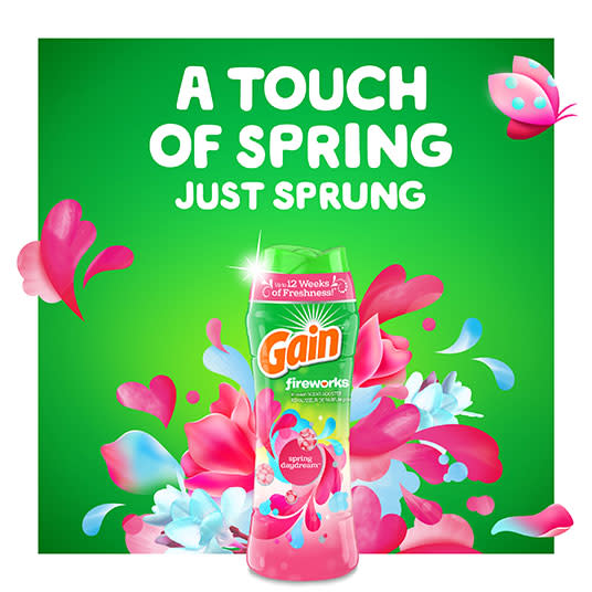 A touch of spring just sprung with Gain Spring Daydream Fireworks Scent Booster 