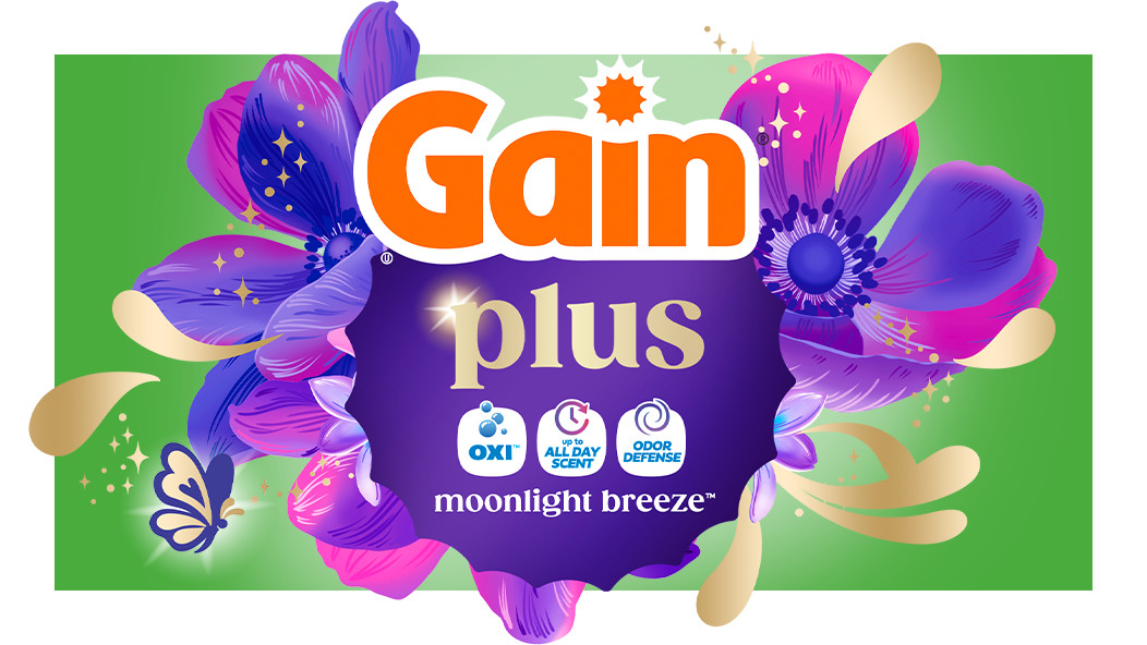Gain Plus Moonlight Breeze Liquid Detergent - The Allure of Moonlight - One amazing scent