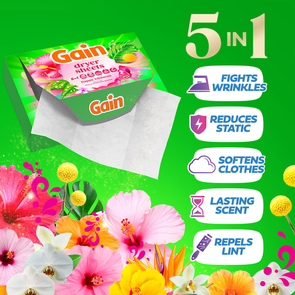 Gain Happy Fabric Softener Sheets