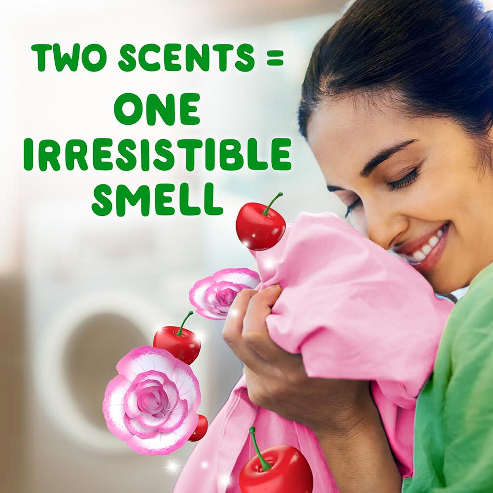 Gain Tango Twist Cherry and Rose Scent In-Wash Laundry Scent Booster Beads, Two scents = one irresistible smell