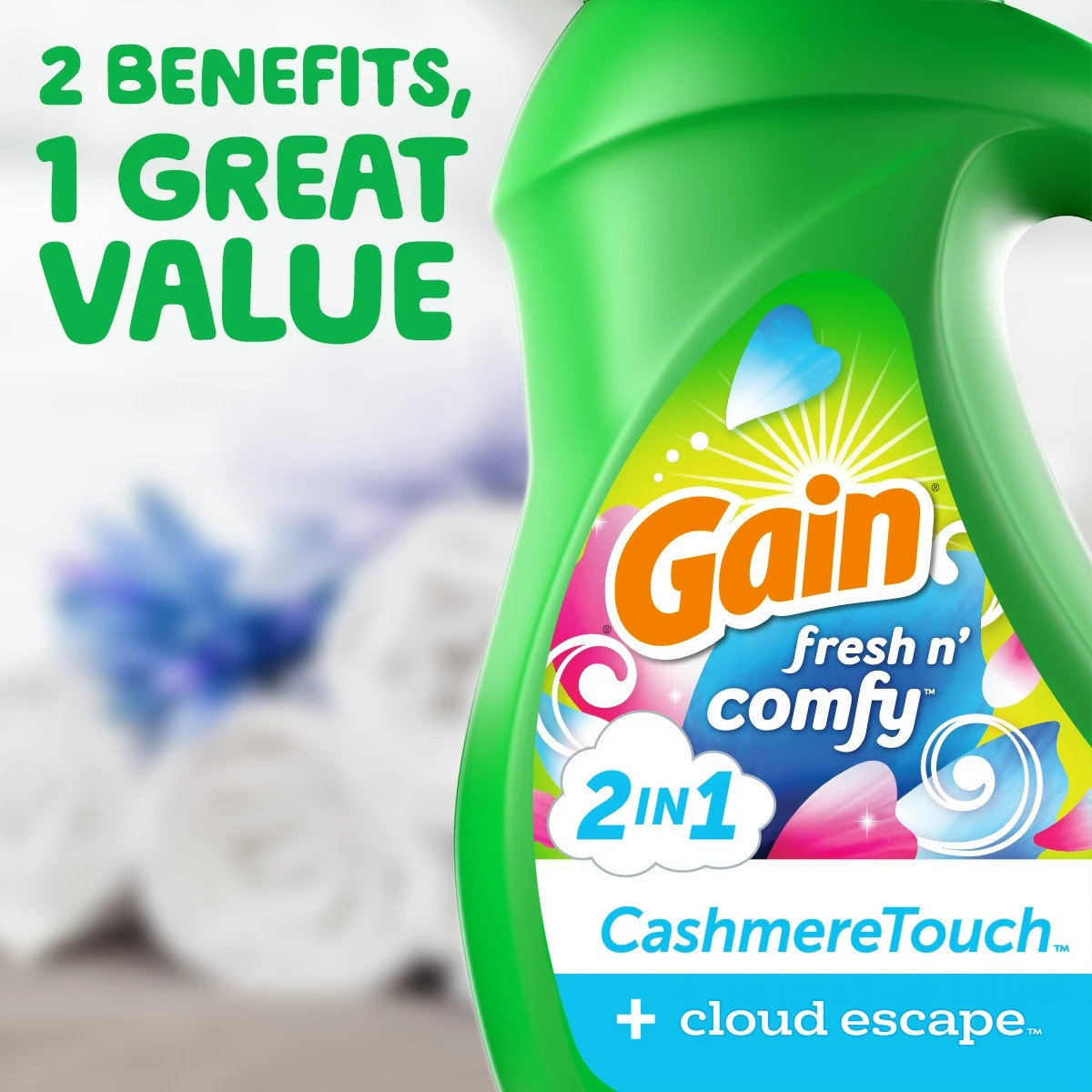 Gain Cloud Escape Liquid Laundry Detergent