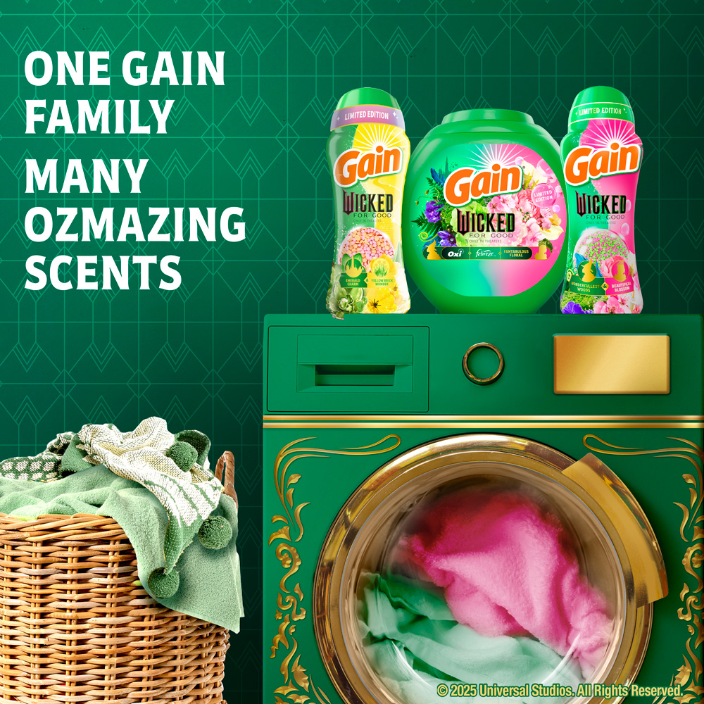 Gain Scent Booster Beads – Emerald Charm & Yellow Brick Wonder