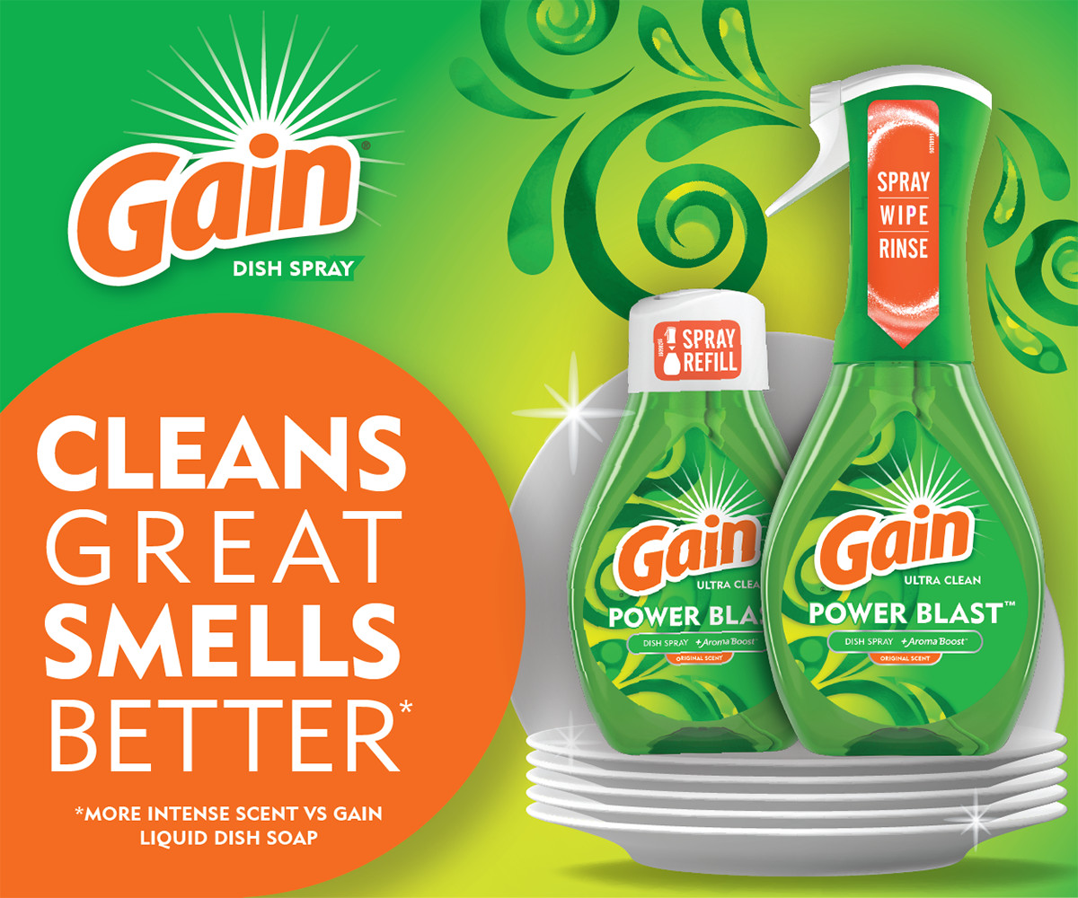 Gain Powerblast Cleans Great Smells Better