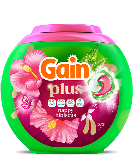 Gain Plus Happy Hibiscus Flings Detergent Pacs listing image