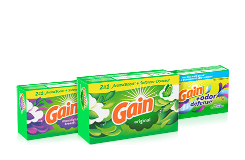 Gain Dryer Sheets and Bar Products
