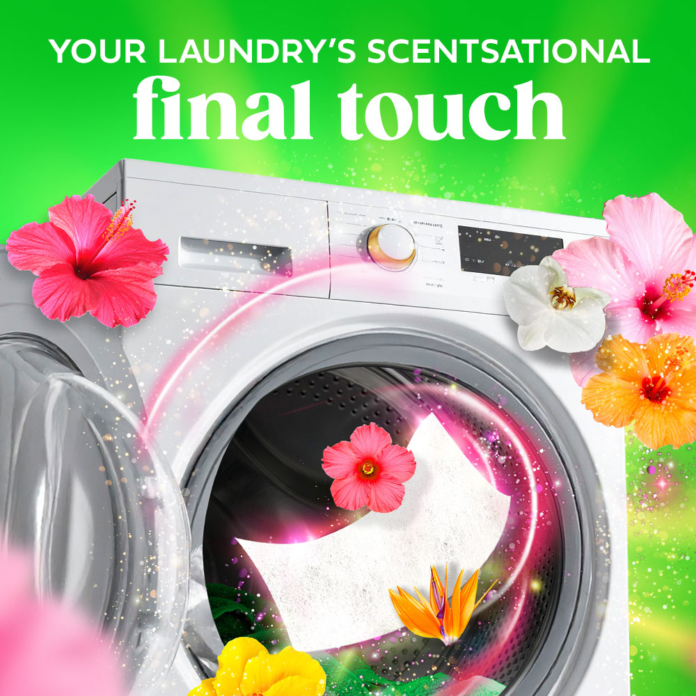 Gain Super Sized Fabric Softener Dryer Sheets, Happy