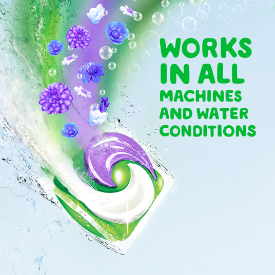 Gain Relax Super Sized Flings Laundry Detergent Pacs, Works in all machines and water conditions