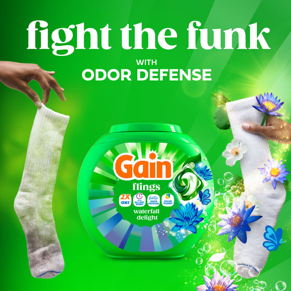 Gain Ultra Oxi Waterfall Delight Flings Laundry Detergent