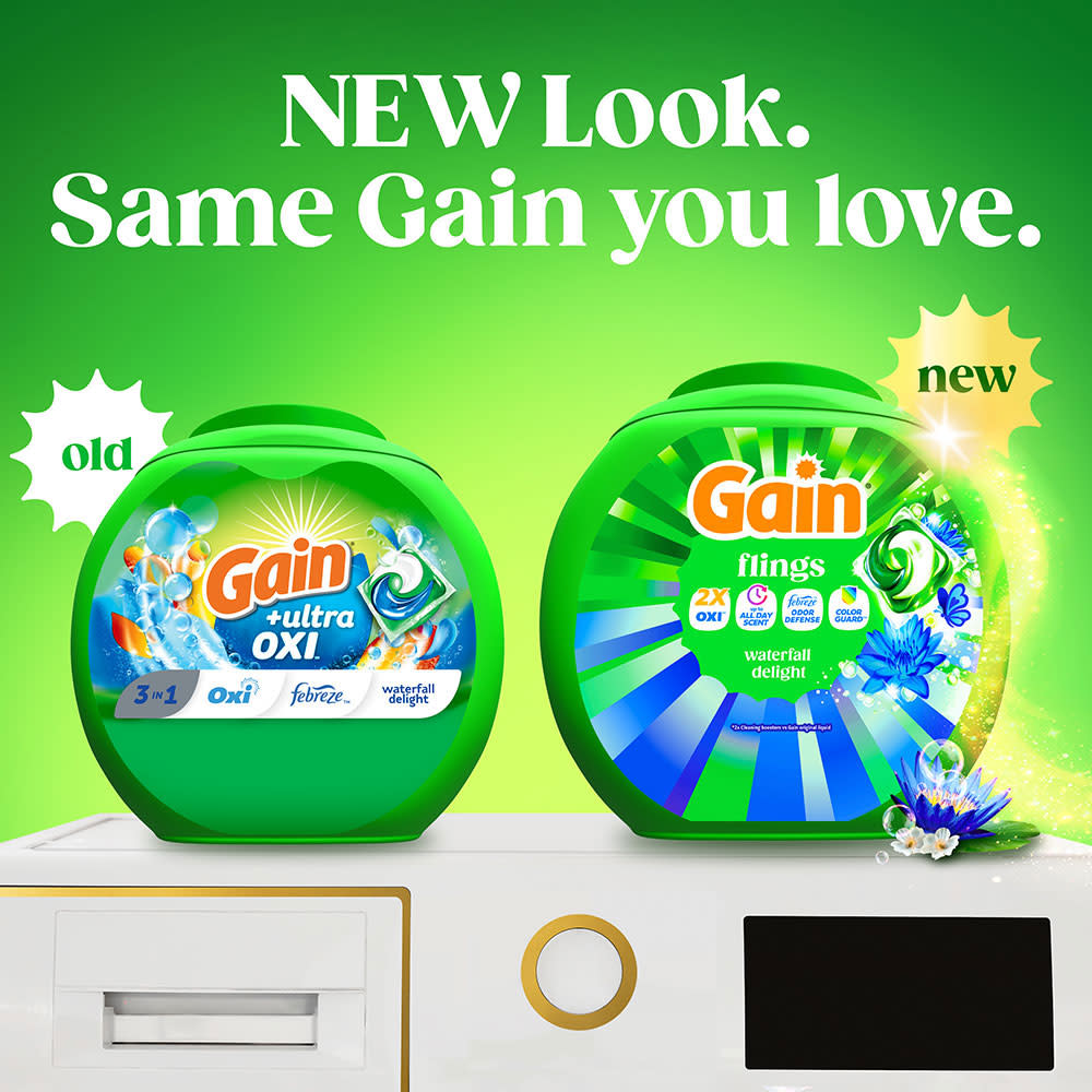 Gain Ultra Oxi Waterfall Delight Flings Laundry Detergent