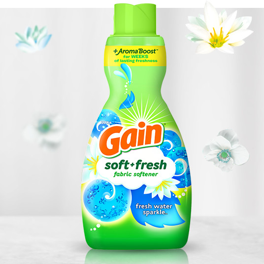 Bottle of Gain Fresh Water Sparkle Fabric Softener