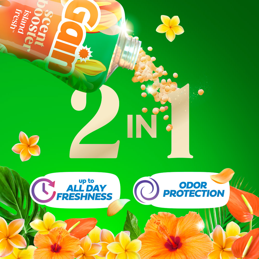 Gain Island Fresh In-Wash Laundry Scent Booster Beads secondary image 01 2in1