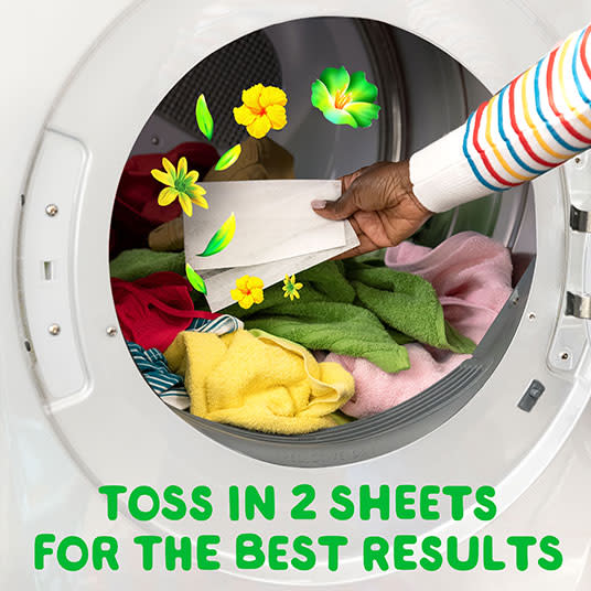 Toss in 2 Gain Original sheets for the best results
