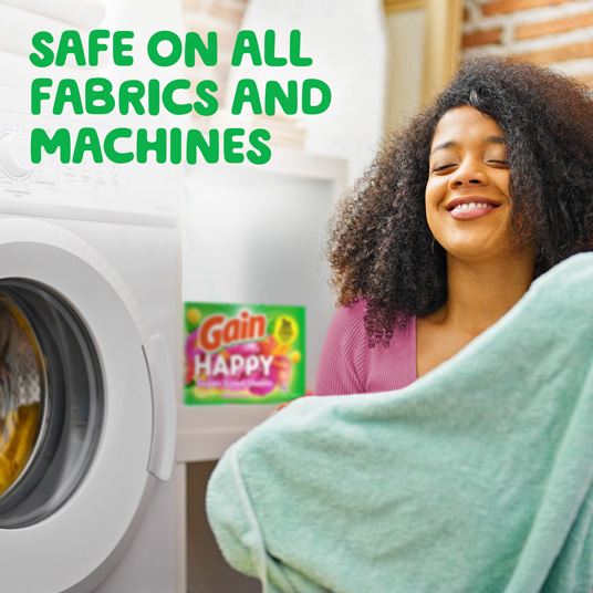 soma　デラックスクリーニング済　バーバリー Gain Super Sized Fabric Softener Dryer Sheets, Happy