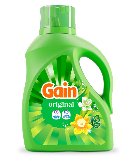 Bottle of Gain Original Liquid Laundry Detergent