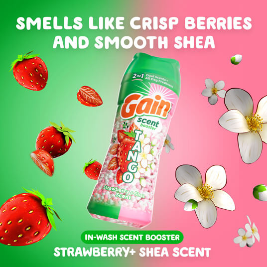 Tango Strawberry Shea 2-in-1 Laundry Scent Beads | Gain