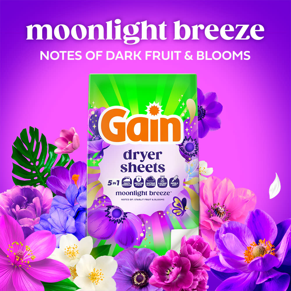 Gain Moonlight Breeze Fabric Softener Sheets