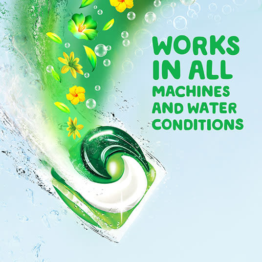 Gain Original Flings Laundry Detergent works in all machines and water conditions
