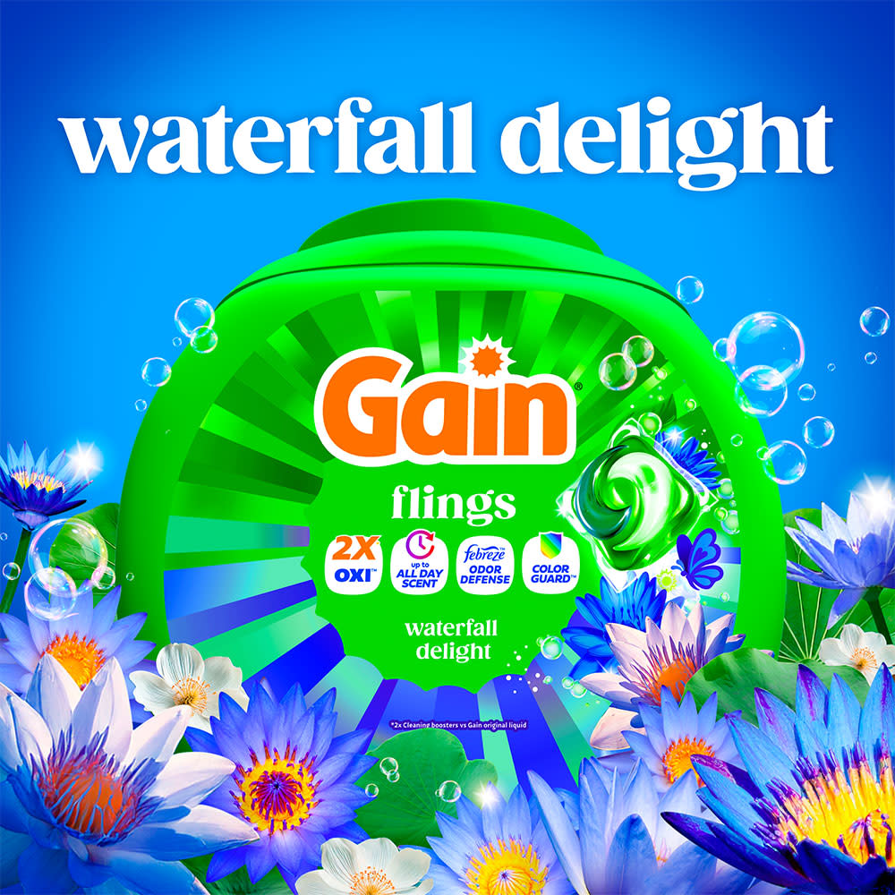 Gain Ultra Oxi Waterfall Delight Flings Laundry Detergent