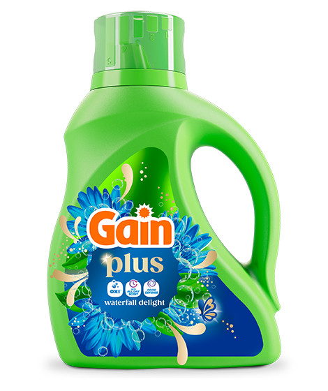 Gain Plus Waterfall Delight Liquid Detergent packshot