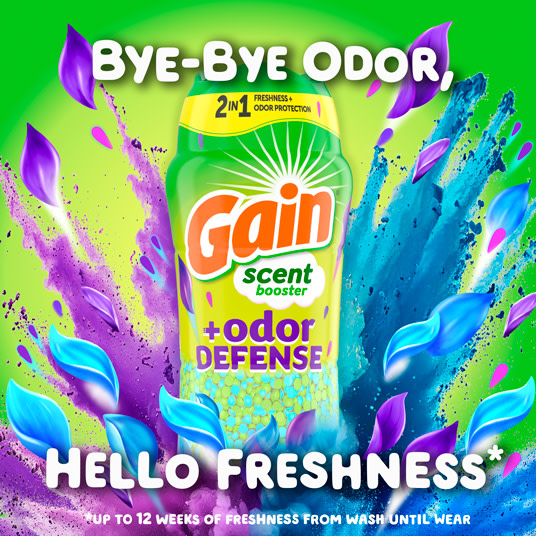 Say Bye-bye odor, hello freshness 