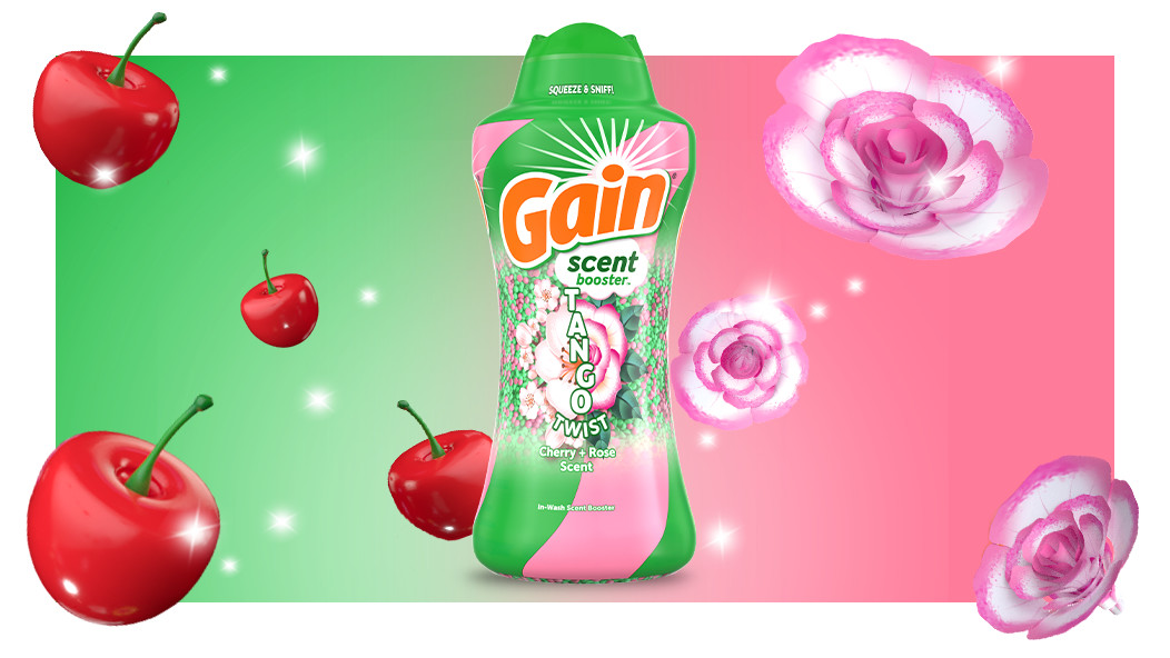 Gain Tango Twist Cherry and Rose scent Beads packaging