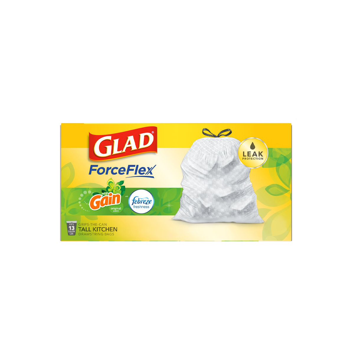 Pack of Glad® Trash Bags with the scent of Gain Original
