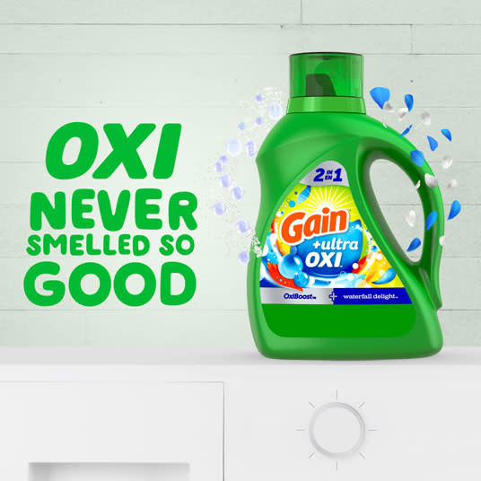 Gain Ultra Oxi Waterfall Delight Liquid Laundry Detergent never smelled so good