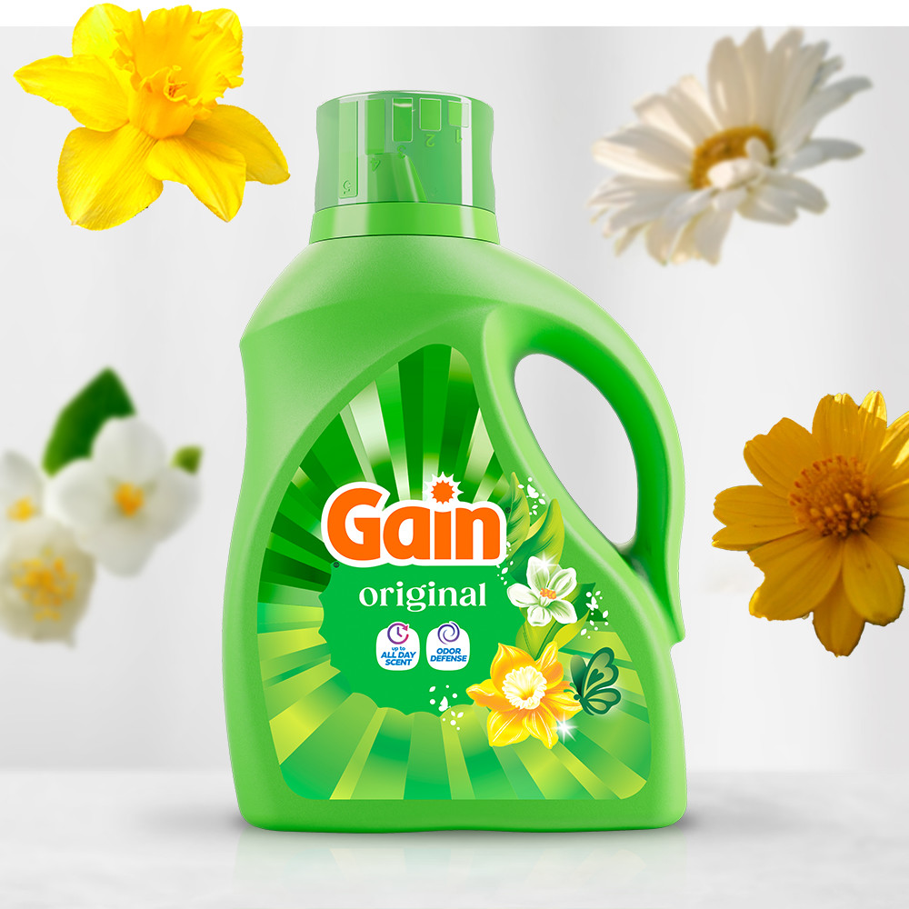 Bottle of Gain Original Liquid Laundry Detergent
