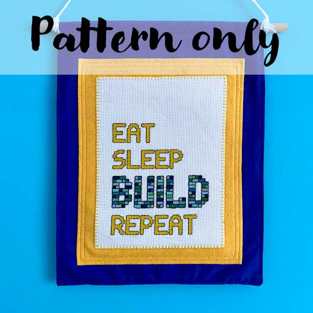 Product Image of Eat Sleep Build - Pattern Only #1