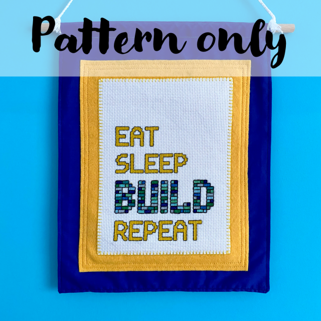 Eat Sleep Build pattern 1