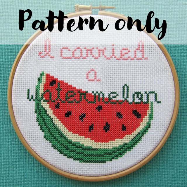 I carried a watermelon pattern 1