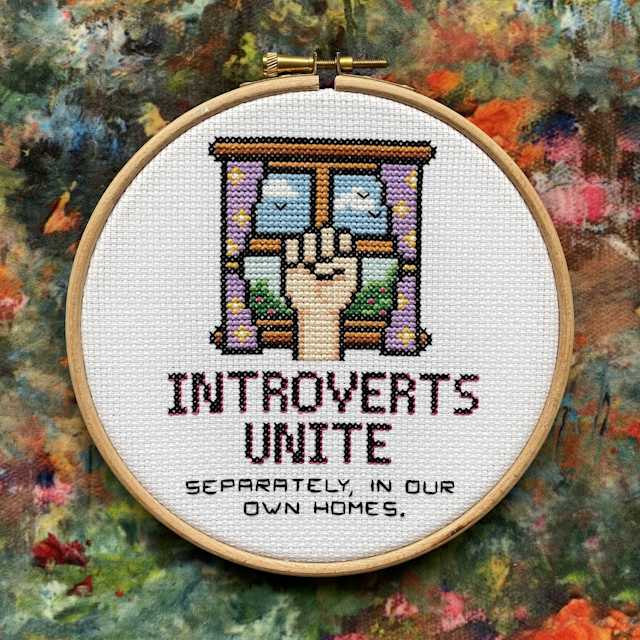 Product Image of Introverts Unite - Pattern Only #2