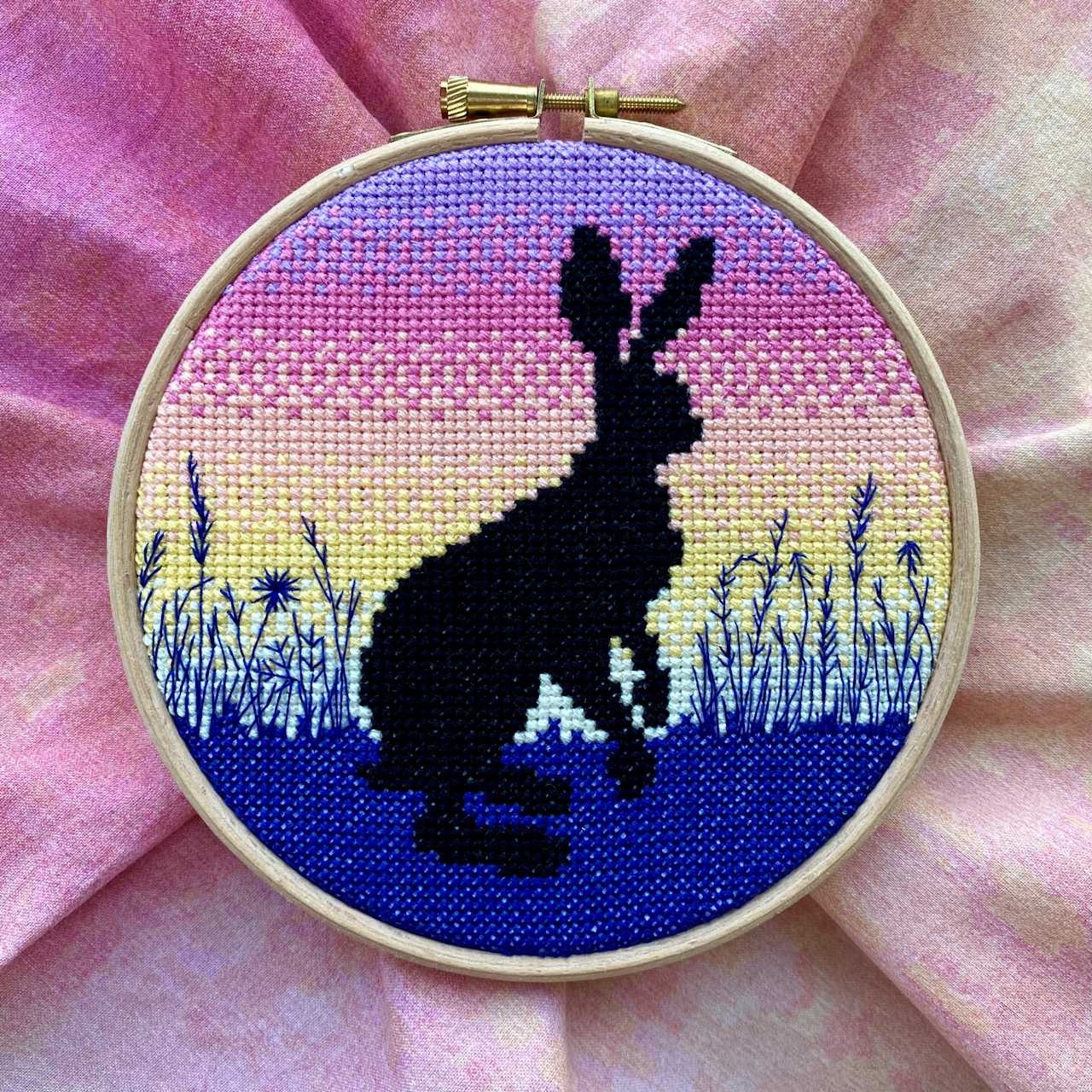 Fall Hare Pdf Pattern Sunrise Hare - Pattern Only | Hoops and Crosses