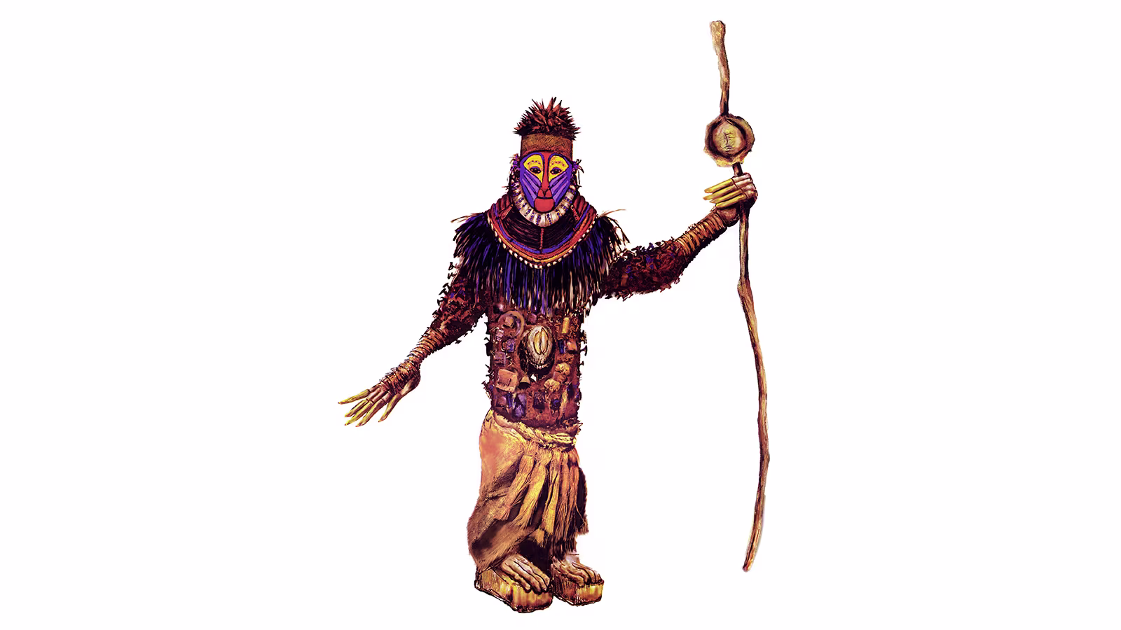 Kostüm Sketch von Rafiki aus Disneys Der König der Löwen 