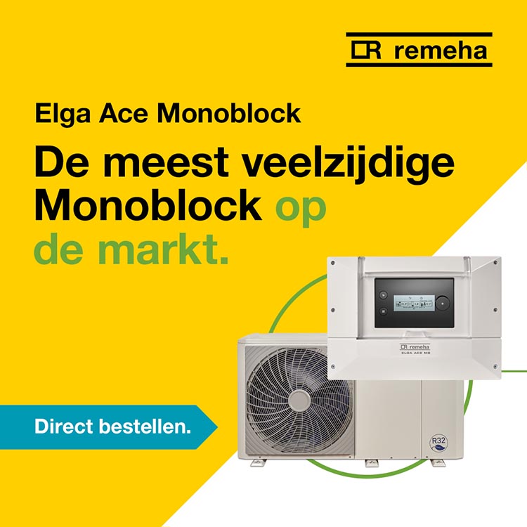 Ontdek de vernieuwde Elga Ace Monoblock van Remeha Warmteservice