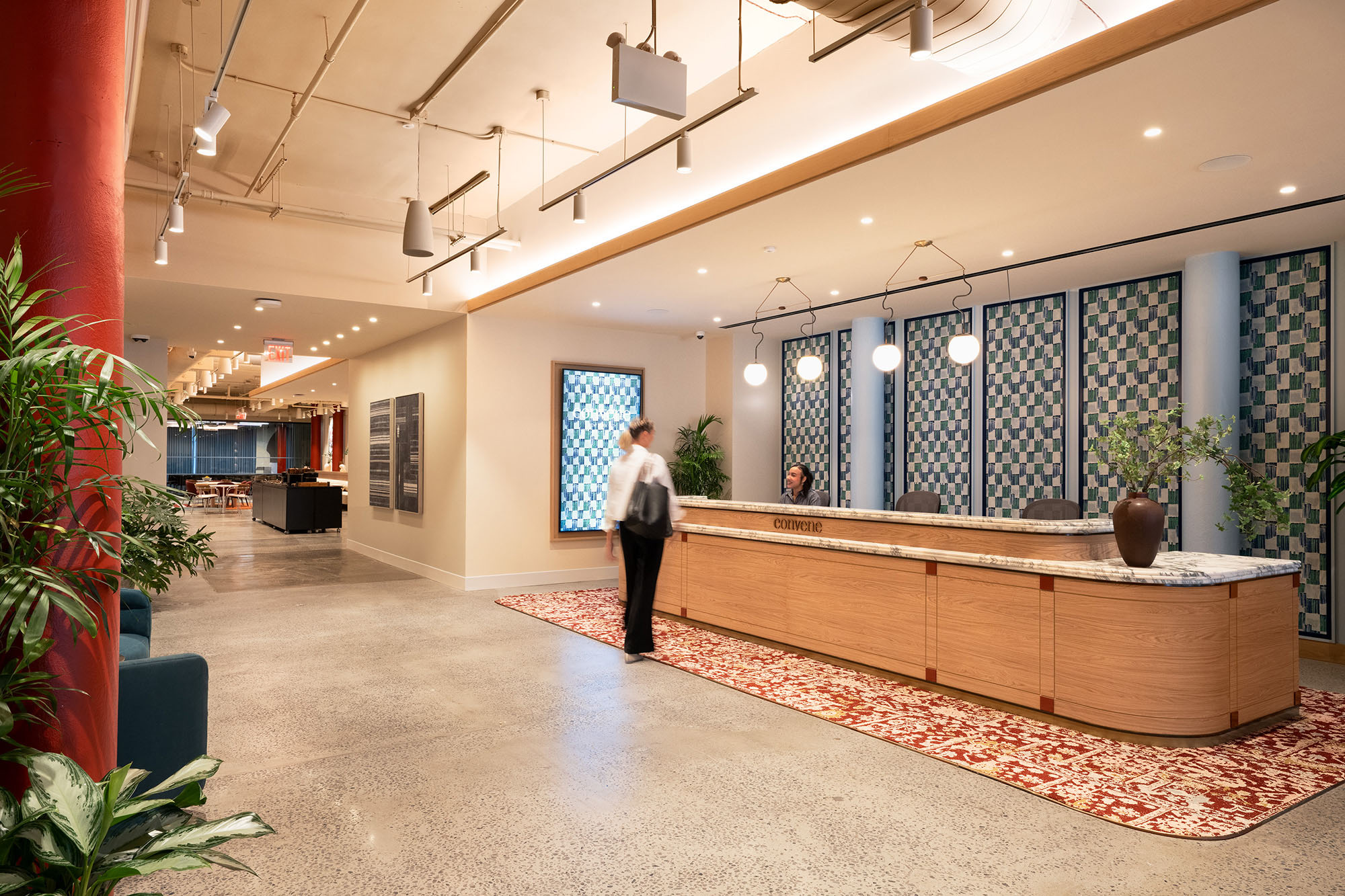 The reception desk at Convene 555 Broadway will welcome you and your event attendees with ease and efficiency. 
