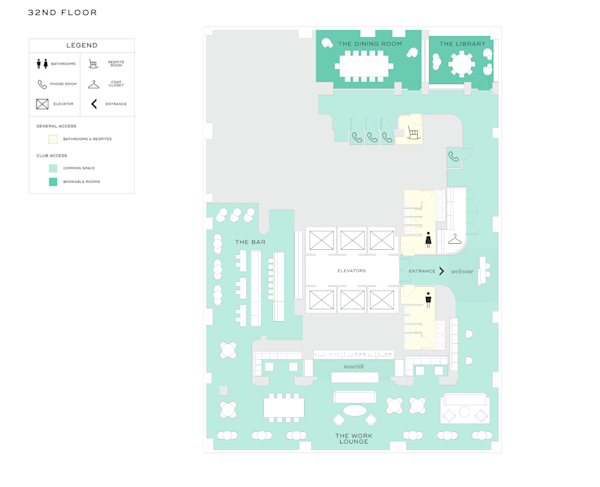 Club 75 by Convene Floor Plan