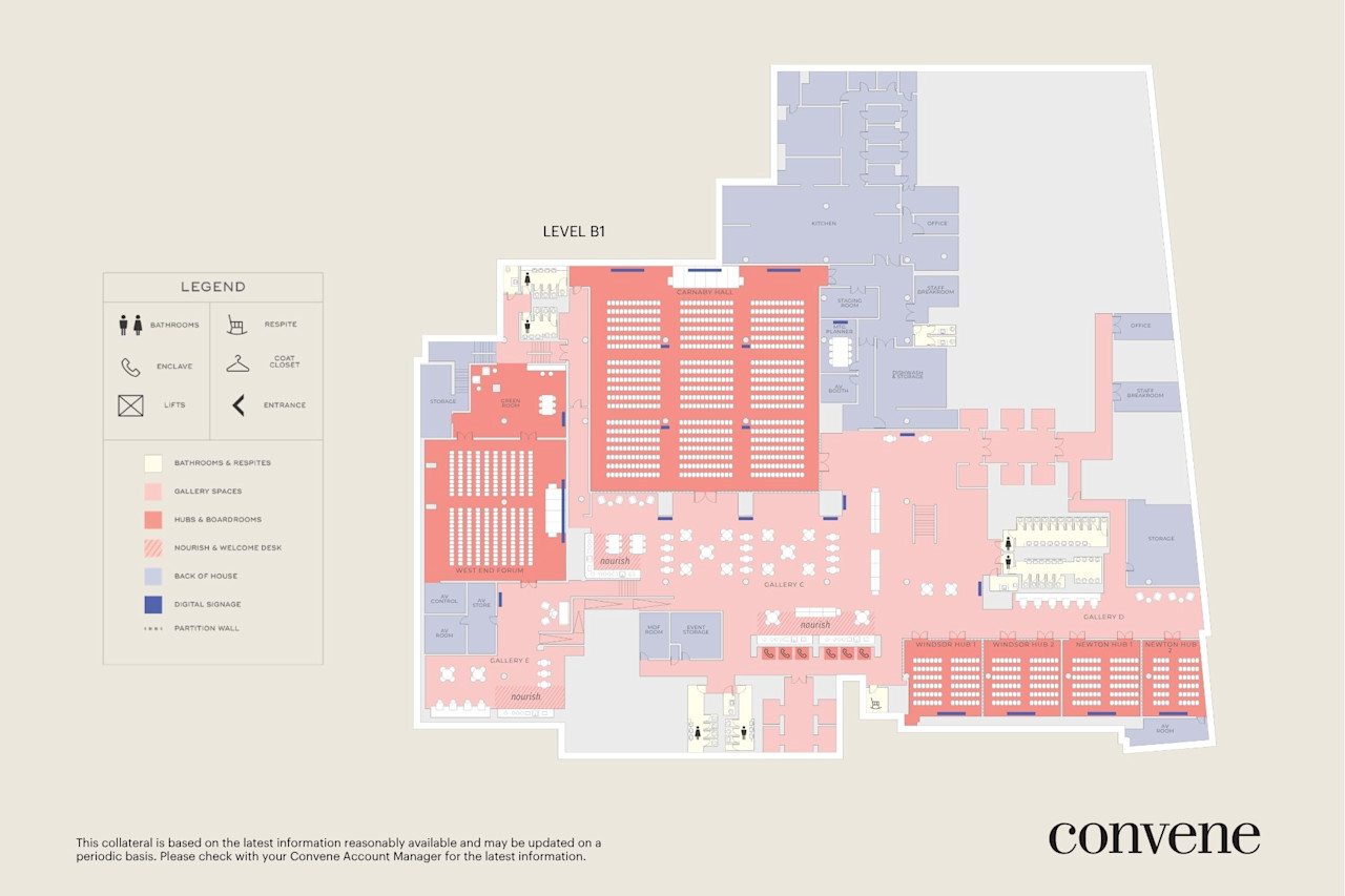 Convene Rathbone Level B1 Floor Plan