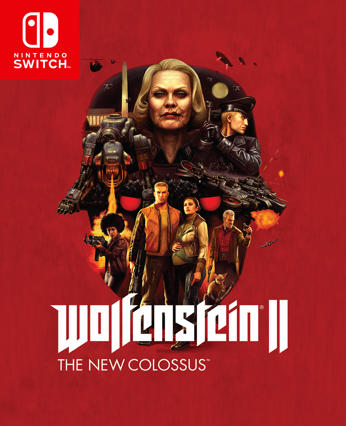 Alternate Game Sleeves for Wolfenstein II on Nintendo Switch